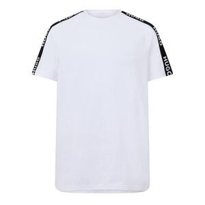 Hugo Mens Sporty Tape Logo T-Shirt / White